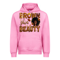 Fuchsia Pink brown skin beauty Urban Hoodie - Zillion Design Studio