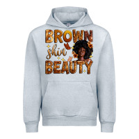 Heather Grey brown skin beauty Urban Hoodie - Zillion Design Studio