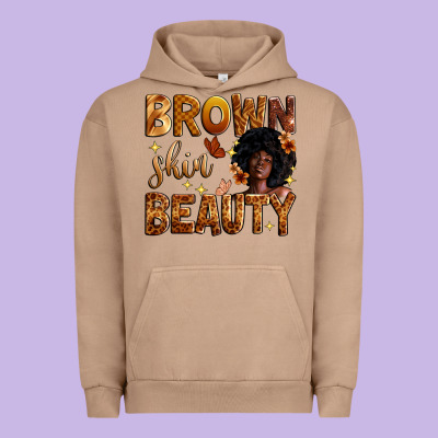 Brown Skin Beauty Urban Hoodie Designed By Zillion Design Studio