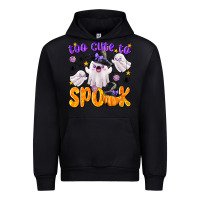 Black Too Cute To Spook Urban Hoodie - texasbilliewilder