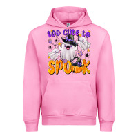 Fuchsia Pink Too Cute To Spook Urban Hoodie - texasbilliewilder