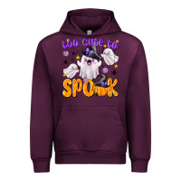 Mauve Wine Too Cute To Spook Urban Hoodie - texasbilliewilder