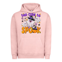 Pigment Salmon Too Cute To Spook Urban Hoodie - texasbilliewilder