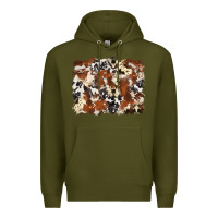 Army Green cowhide background Premium Hoodie - Zillion Design Studio