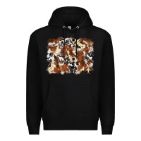 Black cowhide background Premium Hoodie - Zillion Design Studio