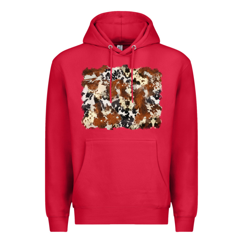 Cowhide Background Premium Hoodie by Zillion Design Studio | Teevron