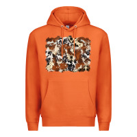 Carrot cowhide background Premium Hoodie - Zillion Design Studio