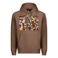 Chestnut cowhide background Premium Hoodie - Zillion Design Studio