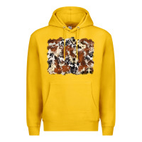 Lemon cowhide background Premium Hoodie - Zillion Design Studio