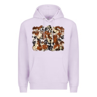 Lilac cowhide background Premium Hoodie - Zillion Design Studio