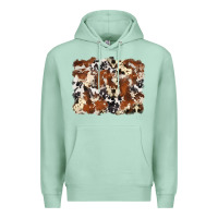 Seafoam cowhide background Premium Hoodie - Zillion Design Studio
