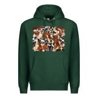 Sports Green cowhide background Premium Hoodie - Zillion Design Studio