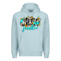 Blue Mist cow junkie Premium Hoodie - Zillion Design Studio