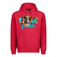 Cardinal cow junkie Premium Hoodie - Zillion Design Studio