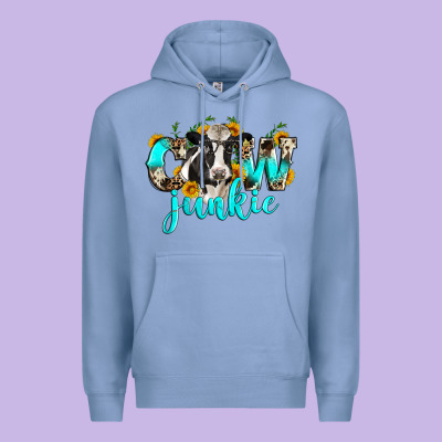 Cow Junkie Premium Hoodie Designed By Zillion Design Studio