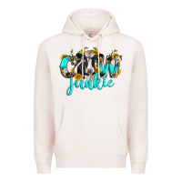 Pale Pink cow junkie Premium Hoodie - Zillion Design Studio