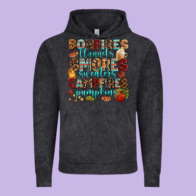 Bonfires Flannels Smores Vintage Hoodie Designed By Adodesignshop