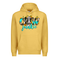 Antique Gold cow junkie Premium Hoodie - Zillion Design Studio