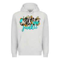 Dove Grey cow junkie Premium Hoodie - Zillion Design Studio