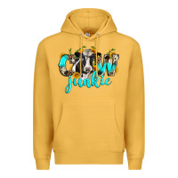 Mustard cow junkie Premium Hoodie - Zillion Design Studio