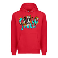 Red cow junkie Premium Hoodie - Zillion Design Studio