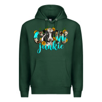 Sports Green cow junkie Premium Hoodie - Zillion Design Studio