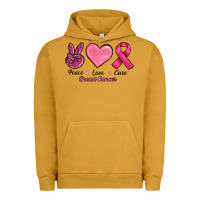 Pigment Peanut Butter breast cancer peace love cure Urban Hoodie - RanaPortraitStore
