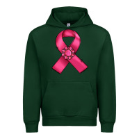 Forest Green breast cancer awareness ribbon Urban Hoodie - RanaPortraitStore