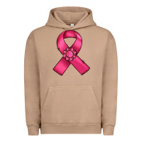 Pigment Burro breast cancer awareness ribbon Urban Hoodie - RanaPortraitStore