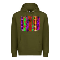 Army Green Halloween Brushstrokes Premium Hoodie - texasbilliewilder