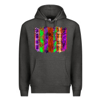 Charcoal Heather Halloween Brushstrokes Premium Hoodie - texasbilliewilder
