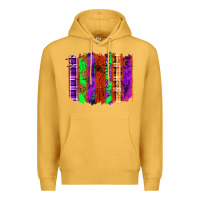 Mustard Halloween Brushstrokes Premium Hoodie - texasbilliewilder