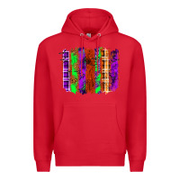 Red Halloween Brushstrokes Premium Hoodie - texasbilliewilder