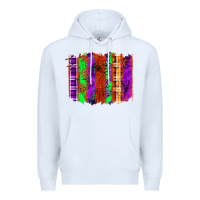 White Halloween Brushstrokes Premium Hoodie - texasbilliewilder