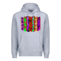 Heather Grey Halloween Brushstrokes Premium Hoodie - texasbilliewilder