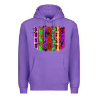 Purple Halloween Brushstrokes Premium Hoodie - texasbilliewilder