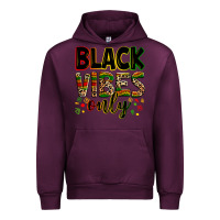 Mauve Wine black vibes only Urban Hoodie - Zillion Design Studio
