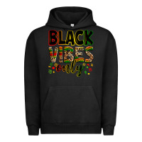 Pigment Black black vibes only Urban Hoodie - Zillion Design Studio