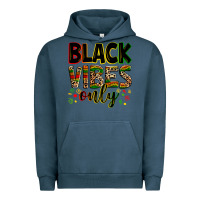 Pigment Midnight Navy black vibes only Urban Hoodie - Zillion Design Studio