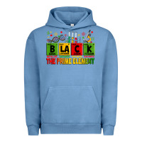 Pigment Pebble Blue black the prime element Urban Hoodie - Zillion Design Studio