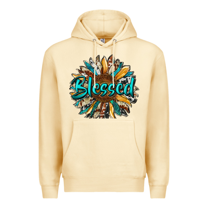 Blessed Sunflower Premium Hoodie by RanaPortraitStore | Teevron