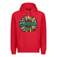 Red blessed sunflower Premium Hoodie - RanaPortraitStore