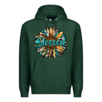 Sports Green blessed sunflower Premium Hoodie - RanaPortraitStore