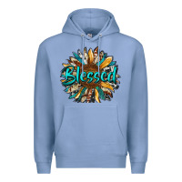 Colony Blue blessed sunflower Premium Hoodie - RanaPortraitStore