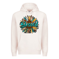 Pale Pink blessed sunflower Premium Hoodie - RanaPortraitStore