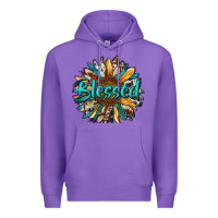 Purple blessed sunflower Premium Hoodie - RanaPortraitStore