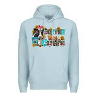 Blue Mist coffee then cows Premium Hoodie - Zillion Design Studio