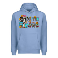 Colony Blue coffee then cows Premium Hoodie - Zillion Design Studio
