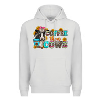 Dove Grey coffee then cows Premium Hoodie - Zillion Design Studio