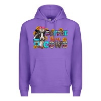 Purple coffee then cows Premium Hoodie - Zillion Design Studio